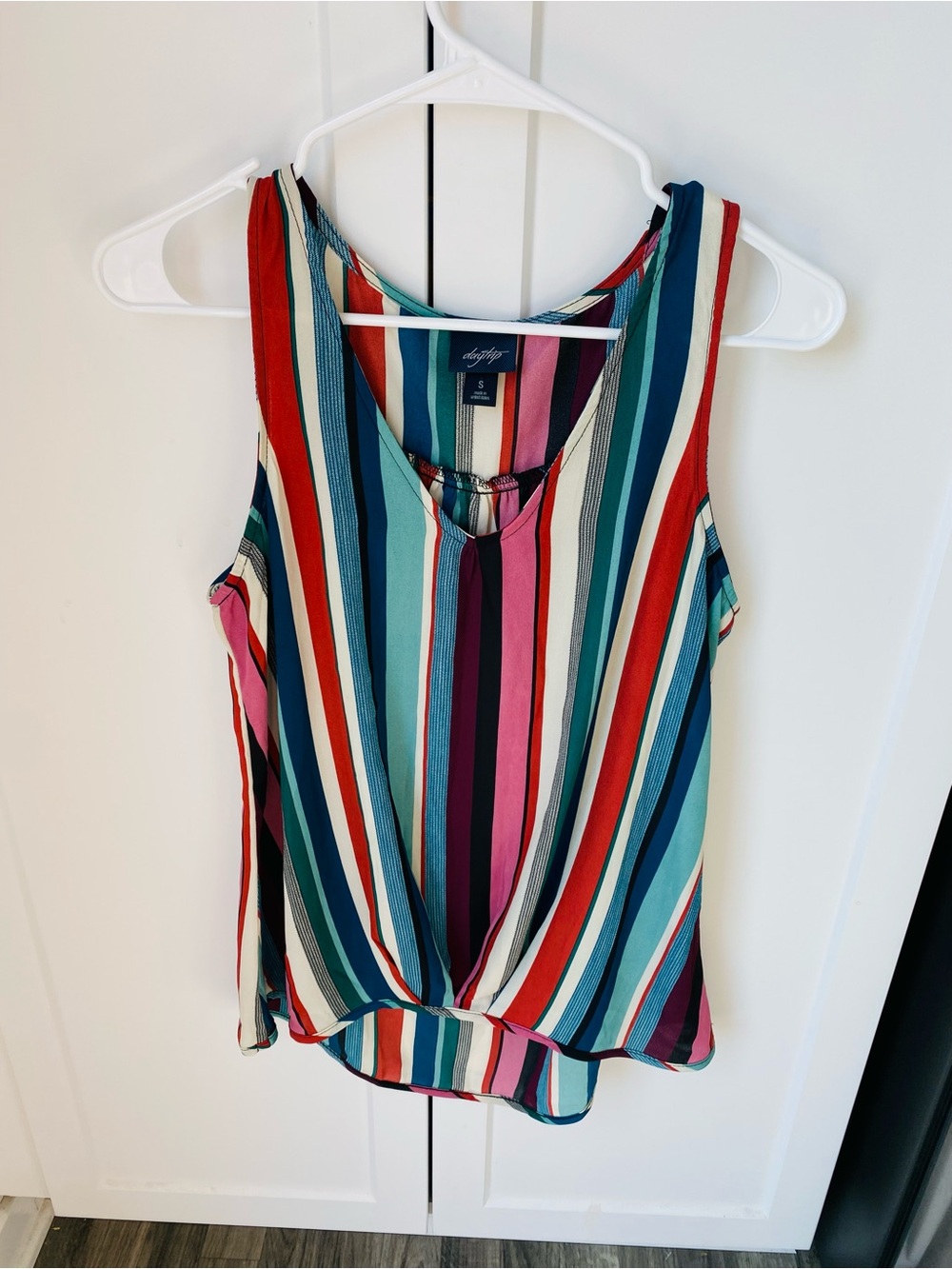 Daytrip small womens tank top striped NWOT